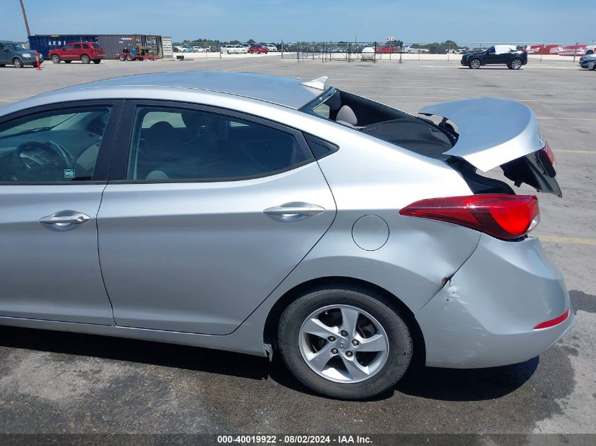 2014 Hyundai Elantra Se VIN: 5NPDH4AE0EH498917 Lot: 40019922
