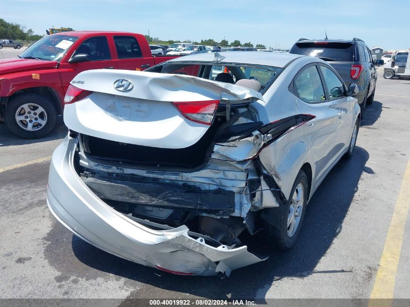 2014 Hyundai Elantra Se VIN: 5NPDH4AE0EH498917 Lot: 40019922