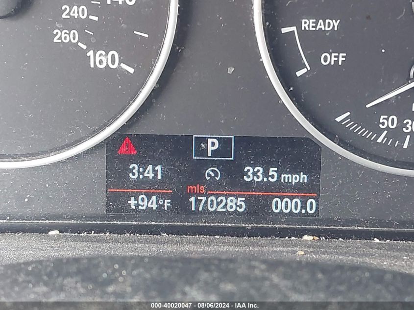 2013 BMW 328I VIN: WBA3A5G53DNP23016 Lot: 40020047