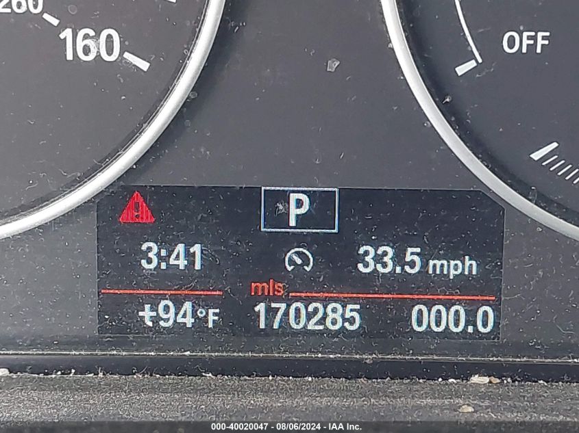 2013 BMW 328I VIN: WBA3A5G53DNP23016 Lot: 40020047