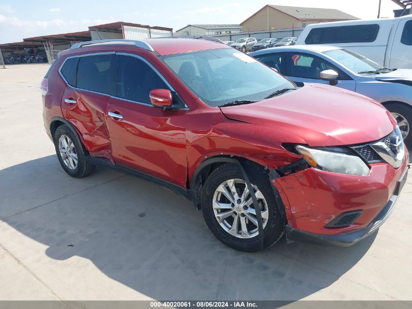 2015 Nissan Rogue Sv VIN: KNMAT2MT8FP520698 Lot: 40020061