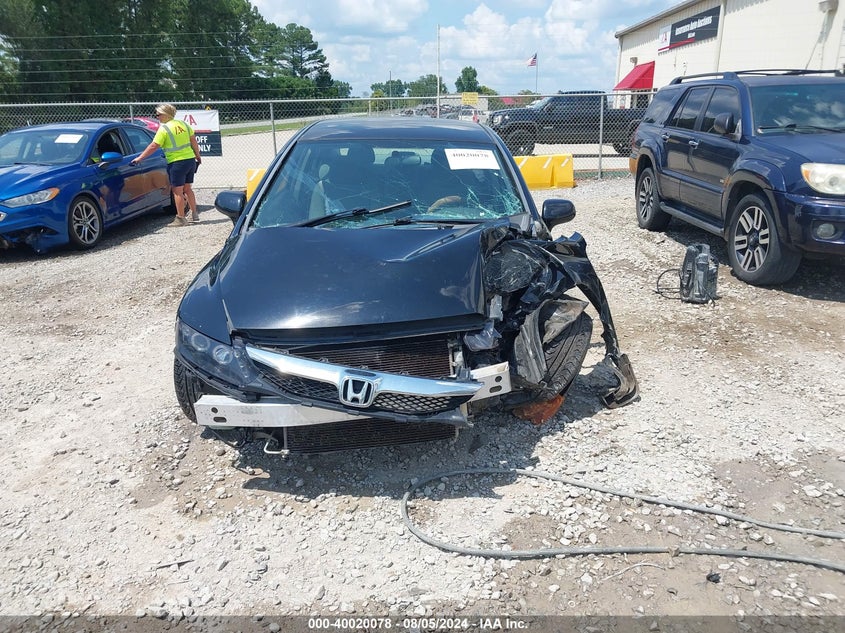 2009 Honda Civic Lx VIN: 19XFA16569E034075 Lot: 40020078