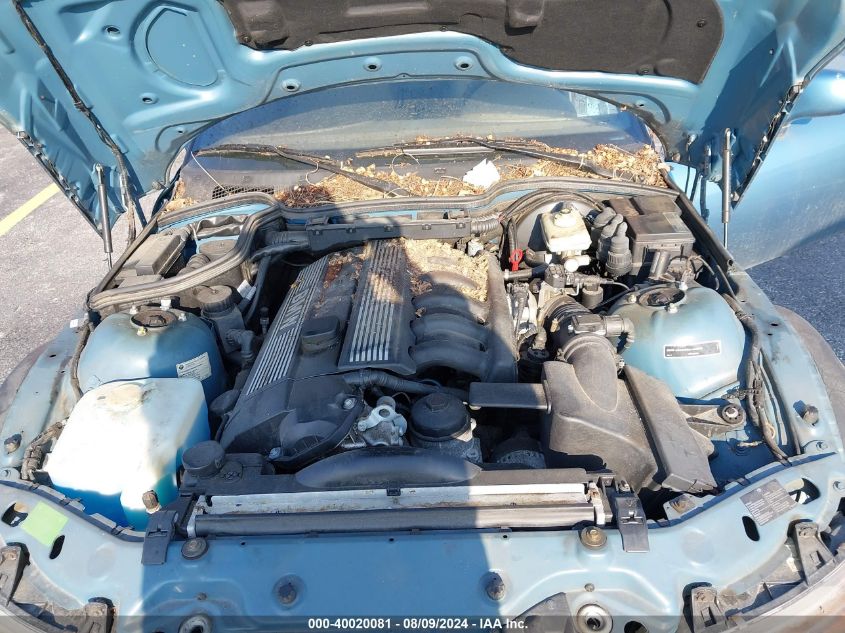 1998 BMW Z3 2.8 VIN: 4USCJ3333WLC16074 Lot: 40020081