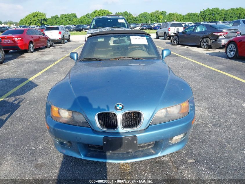 1998 BMW Z3 2.8 VIN: 4USCJ3333WLC16074 Lot: 40020081