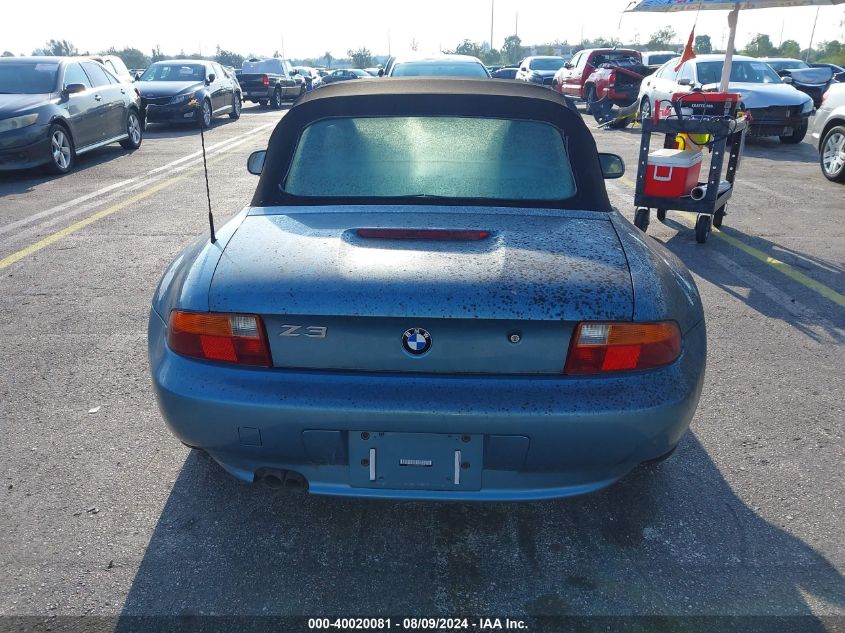 1998 BMW Z3 2.8 VIN: 4USCJ3333WLC16074 Lot: 40020081