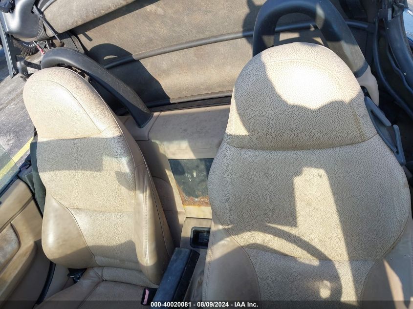 1998 BMW Z3 2.8 VIN: 4USCJ3333WLC16074 Lot: 40020081