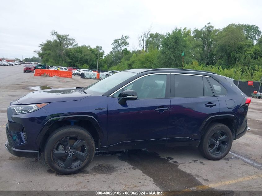 2021 Toyota Rav4 Hybrid Xse VIN: 2T3E6RFV1MW009447 Lot: 40020102