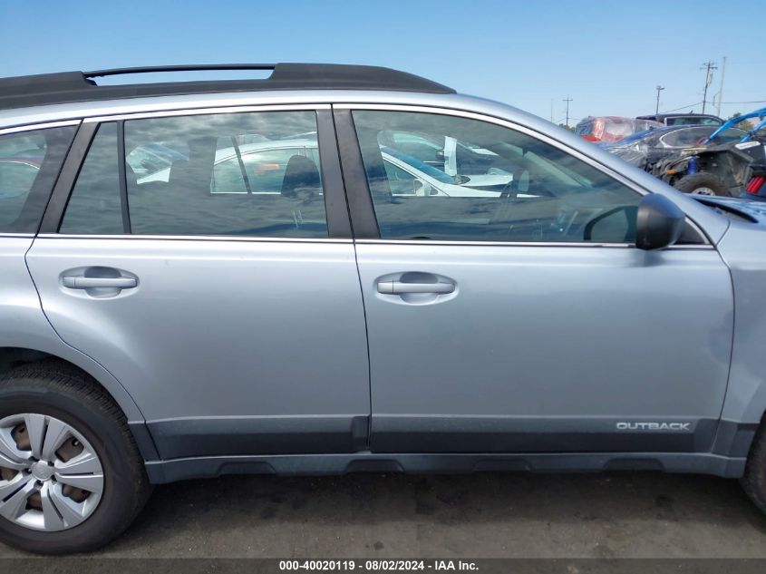 2013 Subaru Outback 2.5I VIN: 4S4BRBAC8D3270029 Lot: 40020119