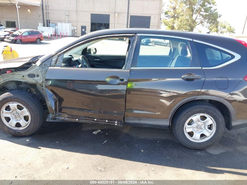 2015 Honda Cr-V Lx VIN: 2HKRM3H30FH554372 Lot: 40020151