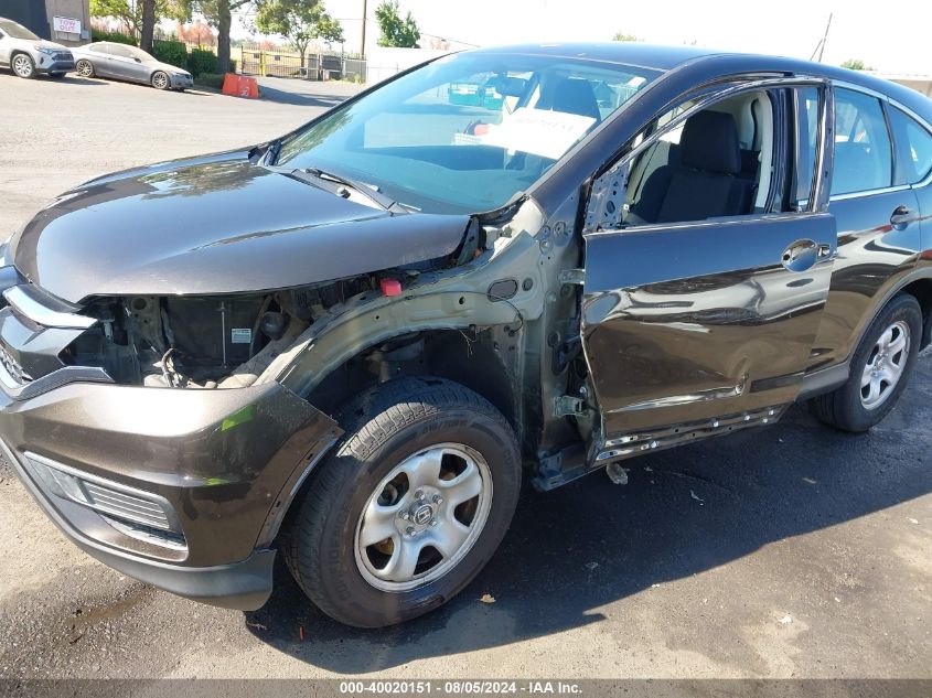 2015 Honda Cr-V Lx VIN: 2HKRM3H30FH554372 Lot: 40020151