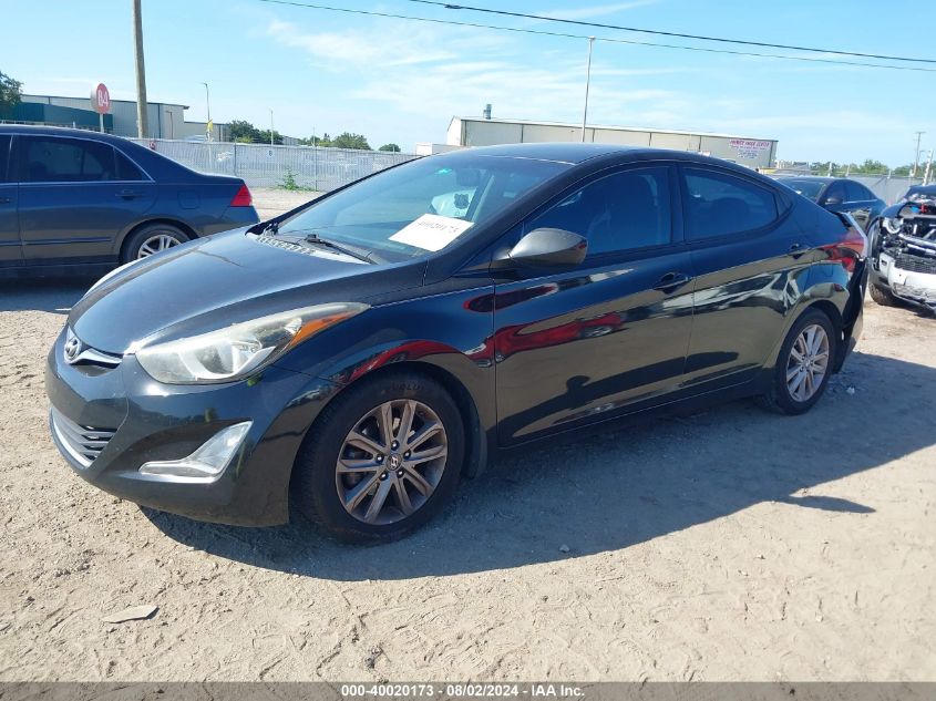 5NPDH4AE8FH601650 2015 HYUNDAI ELANTRA - Image 2