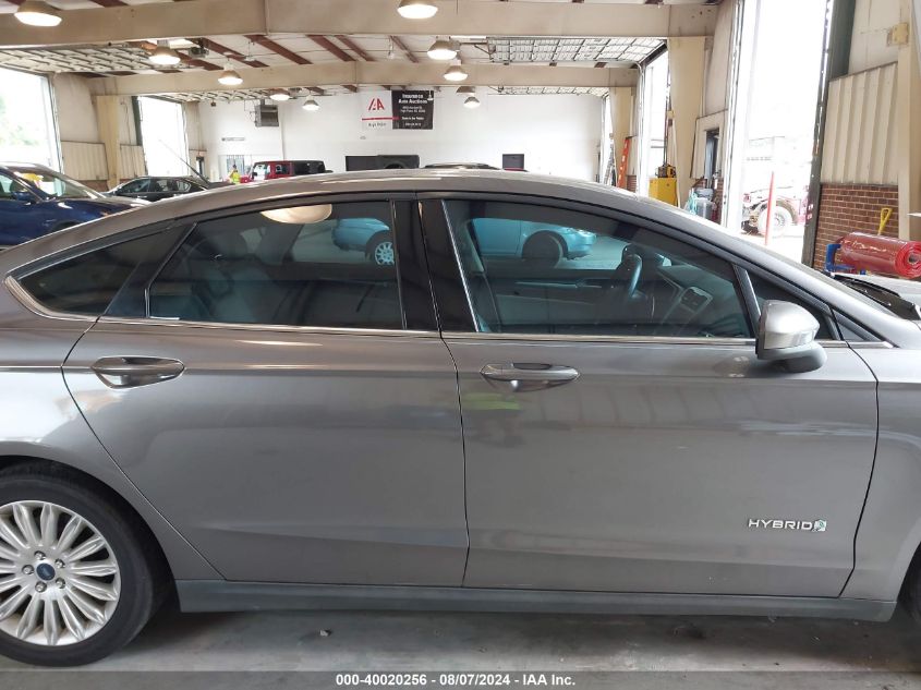 2014 Ford Fusion Hybrid S VIN: 3FA6P0UU8ER198200 Lot: 40020256