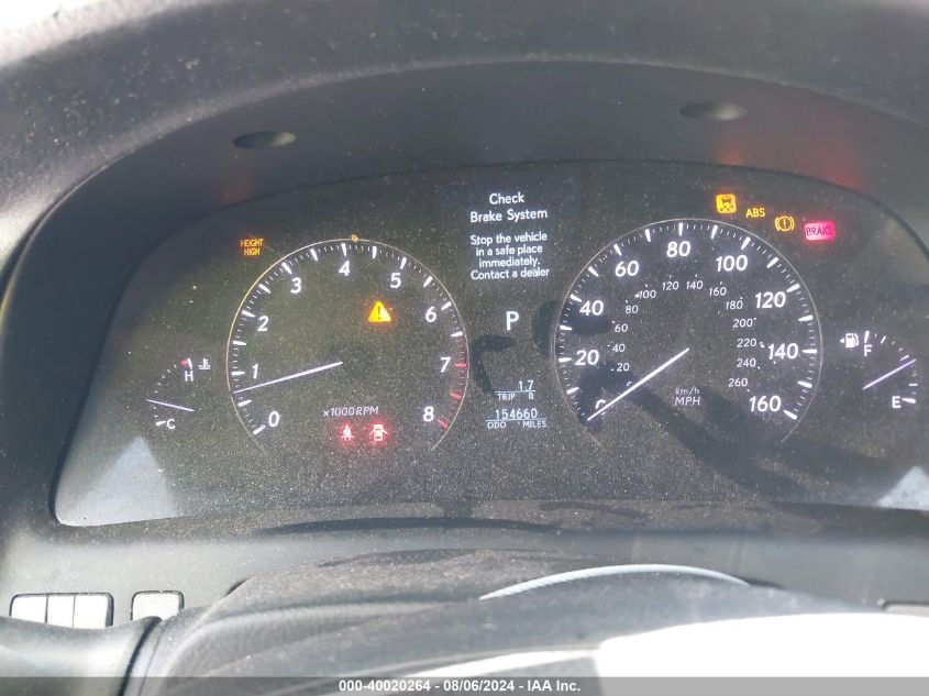 2007 Lexus Ls 460 Lwb VIN: JTHGL46F675006874 Lot: 40020264