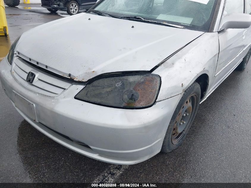 2001 Honda Civic Ex VIN: 1HGES26751L051852 Lot: 40020288