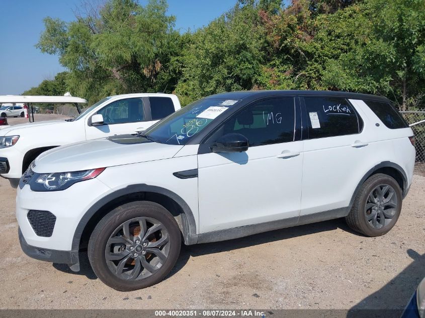 2019 Land Rover Discovery Sport Hse/Landmark Edition VIN: SALCR2FX6KH786404 Lot: 40020351