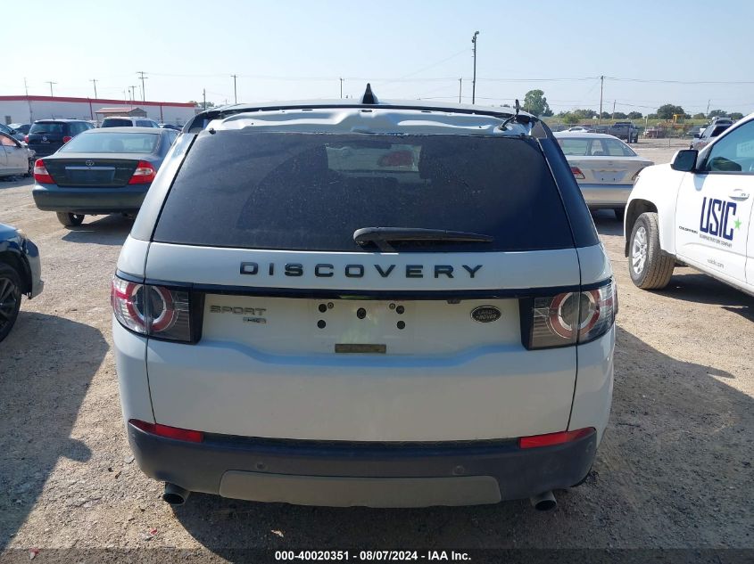 2019 Land Rover Discovery Sport Hse/Landmark Edition VIN: SALCR2FX6KH786404 Lot: 40020351