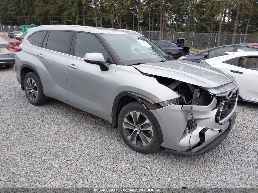 2020 Toyota Highlander Xle VIN: 5TDGZRBH9LS508190 Lot: 40020373