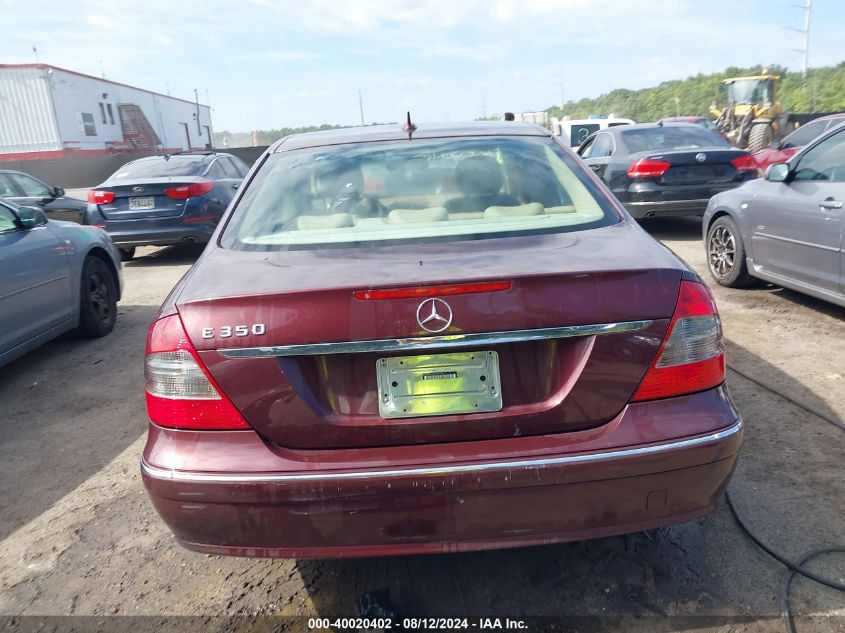 2007 Mercedes-Benz E 350 VIN: WDBUF56X37B050227 Lot: 40020402