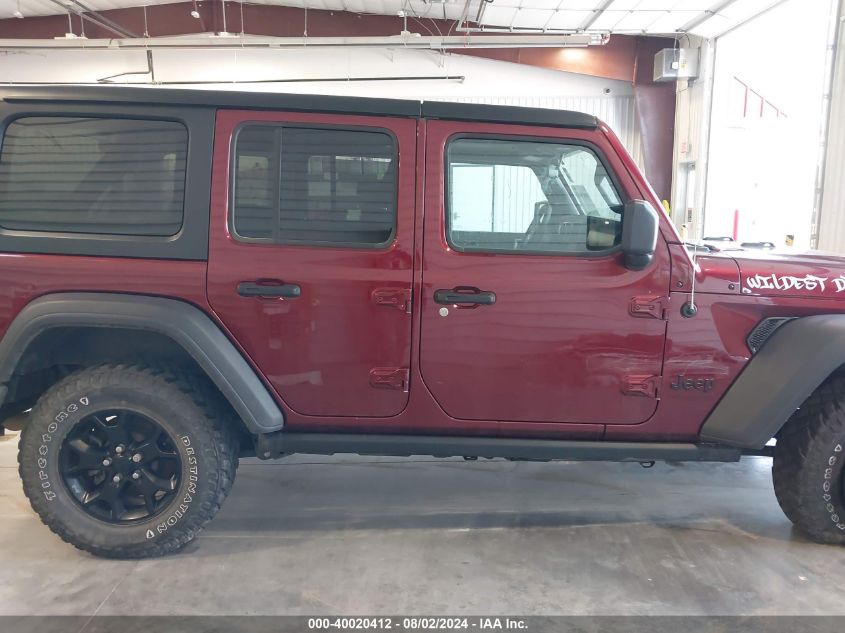 2021 Jeep Wrangler Unlimited Willys 4X4 VIN: 1C4HJXDG0MW596357 Lot: 40020412