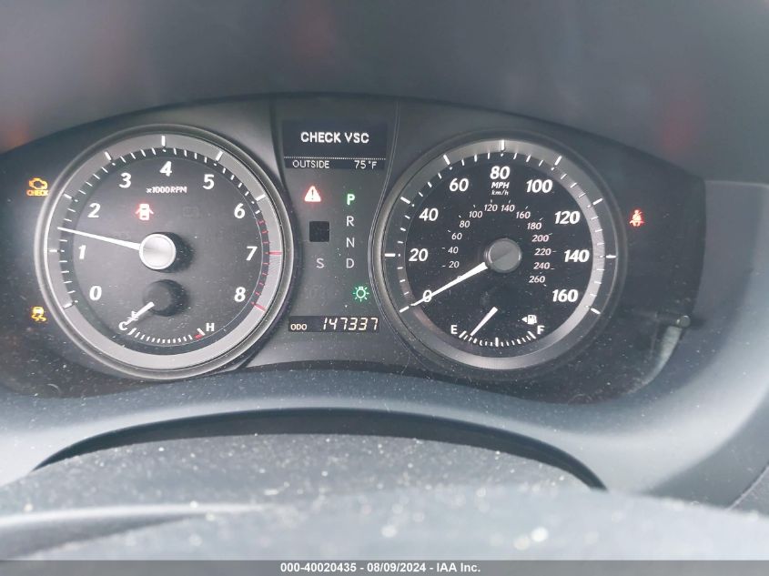 2007 Lexus Es 350 VIN: JTHBJ46G872096524 Lot: 40020435