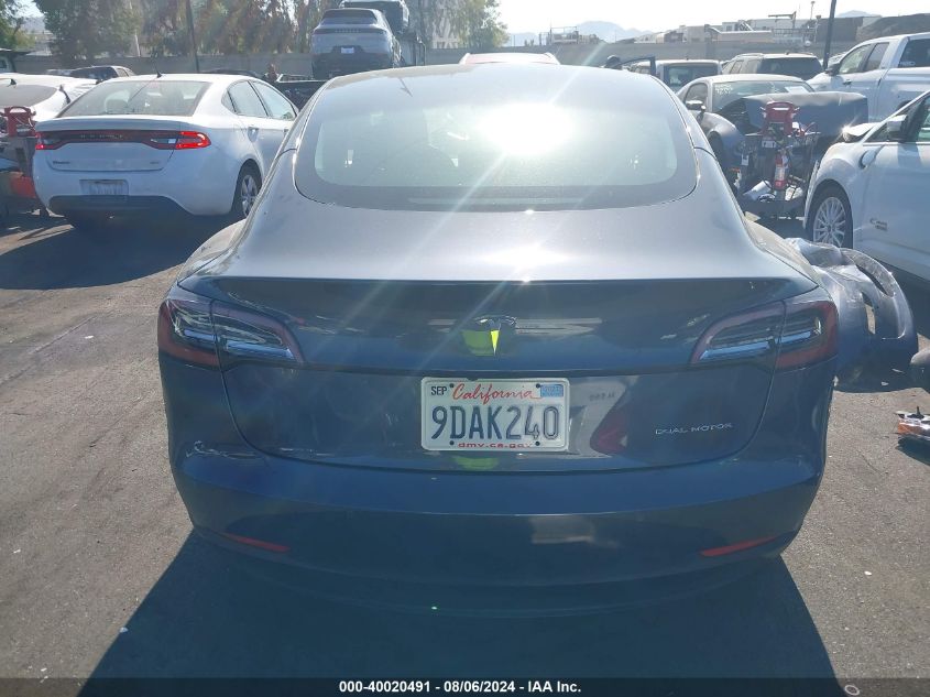 2022 TESLA MODEL 3 LONG RANGE DUAL MOTOR ALL-WHEEL DRIVE - 5YJ3E1EB4NF350545