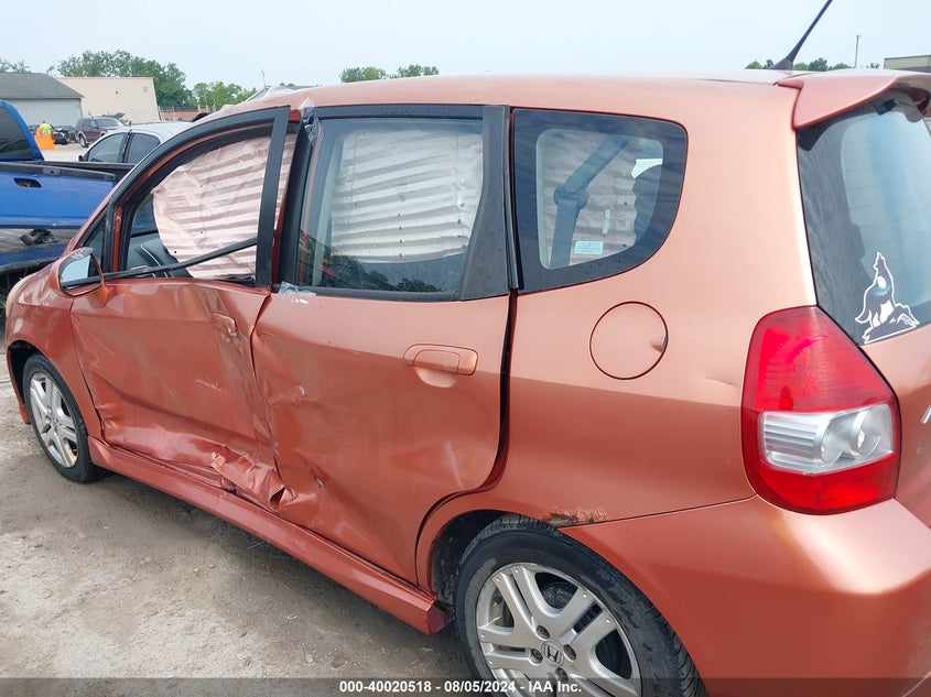 2007 Honda Fit Sport VIN: JHMGD38647S059708 Lot: 40020518