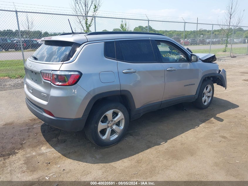VIN 3C4NJDBB3KT662198 2019 JEEP COMPASS LATITUDE