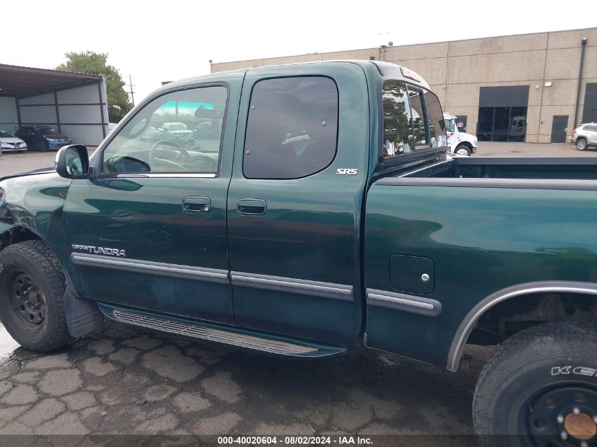 2002 Toyota Tundra Sr5 V8 VIN: 5TBBT44102S262684 Lot: 40020604