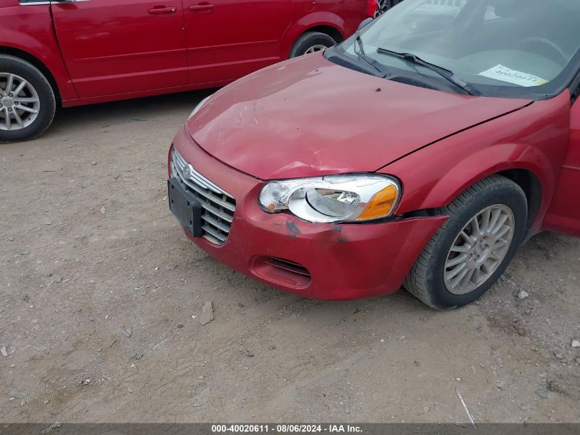 2006 Chrysler Sebring VIN: 1C3EL46X46N204082 Lot: 40020611