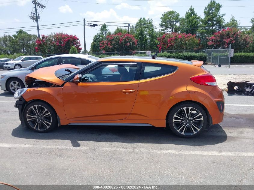 2016 Hyundai Veloster Turbo VIN: KMHTC6AEXGU267825 Lot: 40020626