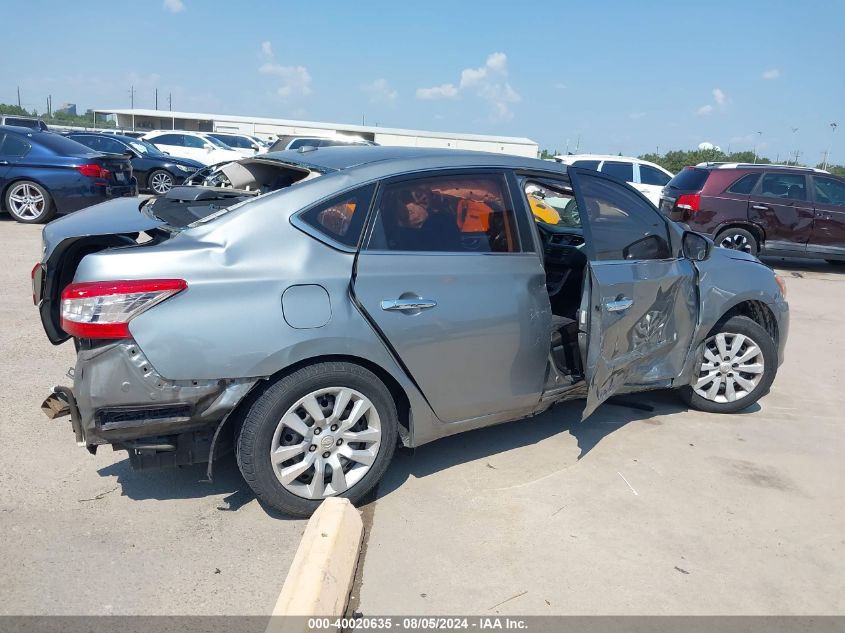 2013 Nissan Sentra Sv VIN: 3N1AB7AP2DL678375 Lot: 40020635