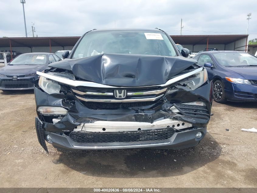 2016 Honda Pilot Touring VIN: 5FNYF6H96GB089527 Lot: 40020636