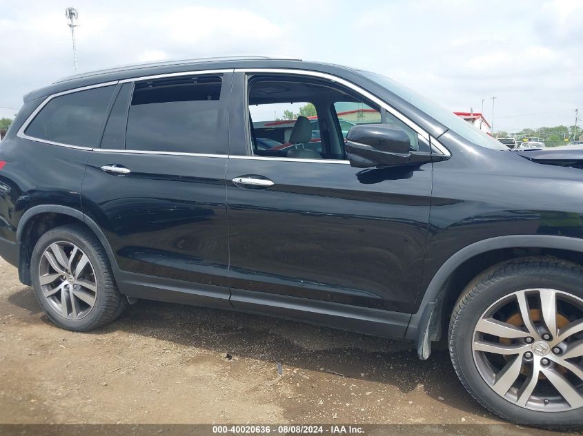 2016 Honda Pilot Touring VIN: 5FNYF6H96GB089527 Lot: 40020636