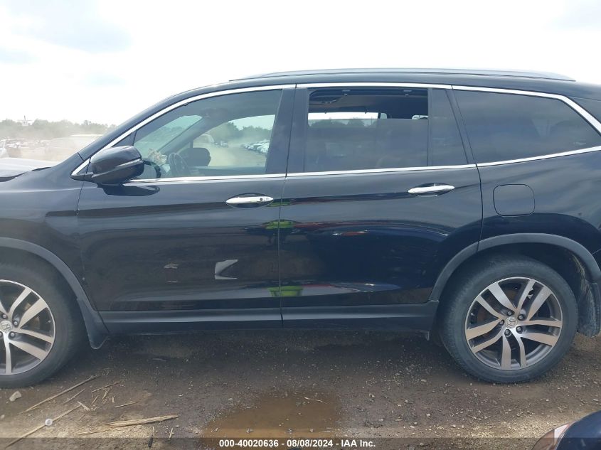 2016 Honda Pilot Touring VIN: 5FNYF6H96GB089527 Lot: 40020636