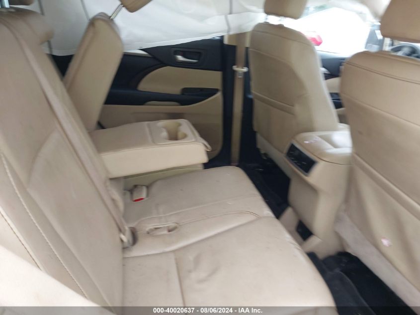 2015 Toyota Highlander Xle V6 VIN: 5TDJKRFH6FS218918 Lot: 40020637