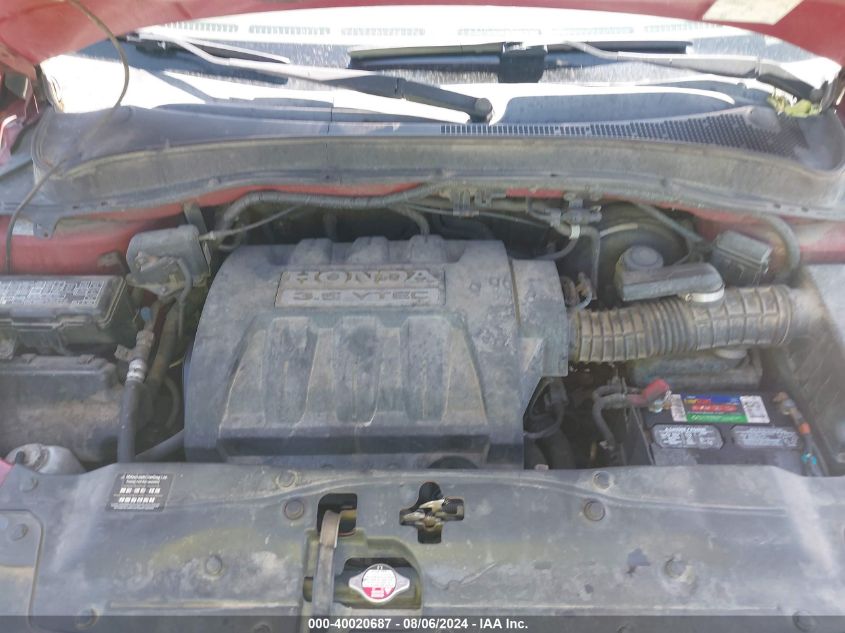 2005 Honda Pilot Ex-L VIN: 2HKYF18655H512329 Lot: 40020687