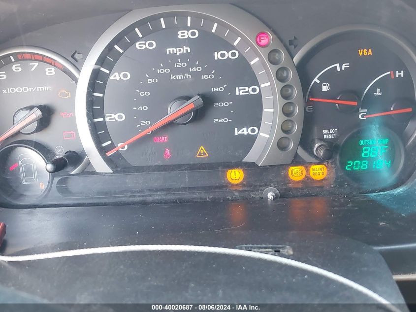 2005 Honda Pilot Ex-L VIN: 2HKYF18655H512329 Lot: 40020687