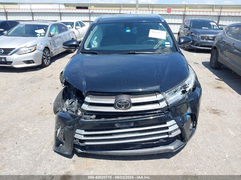 2019 Toyota Highlander Xle VIN: 5TDKZRFH4KS560541 Lot: 40020715