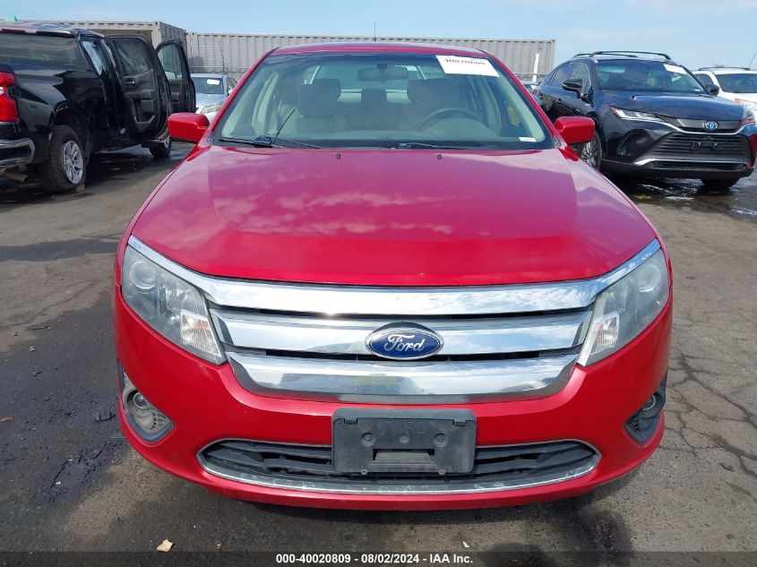 2012 Ford Fusion Se VIN: 3FAHP0HG4CR270262 Lot: 40020809