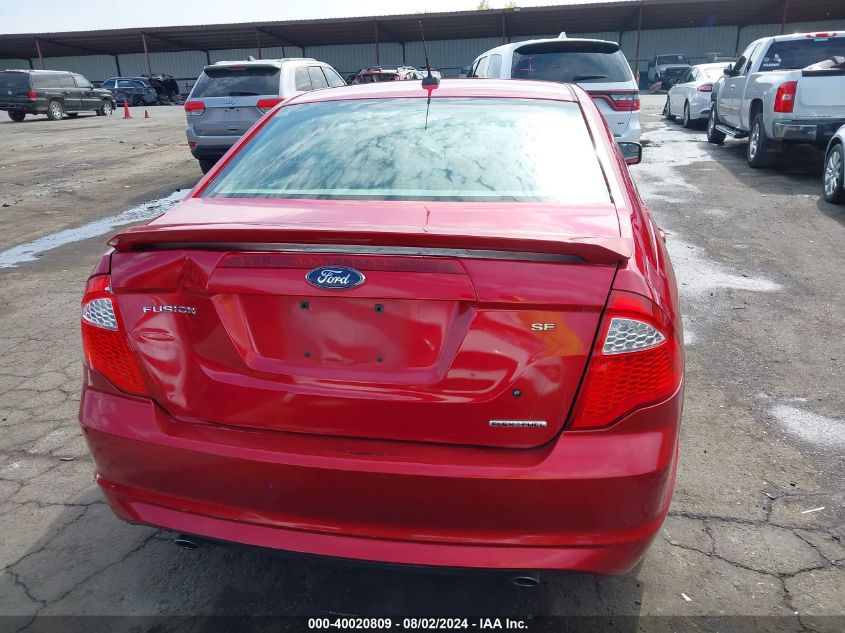 2012 Ford Fusion Se VIN: 3FAHP0HG4CR270262 Lot: 40020809