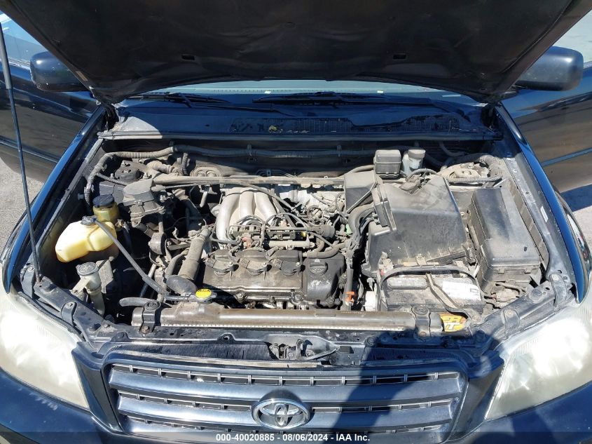 2003 Toyota Highlander Limited V6 VIN: JTEHF21A130128865 Lot: 40020885