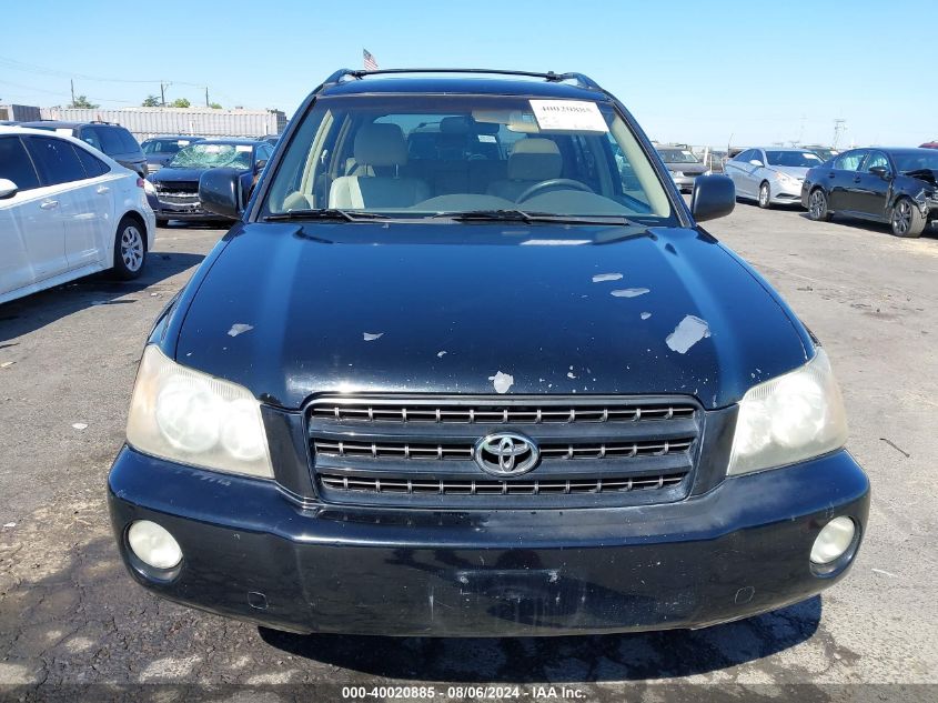 2003 Toyota Highlander Limited V6 VIN: JTEHF21A130128865 Lot: 40020885
