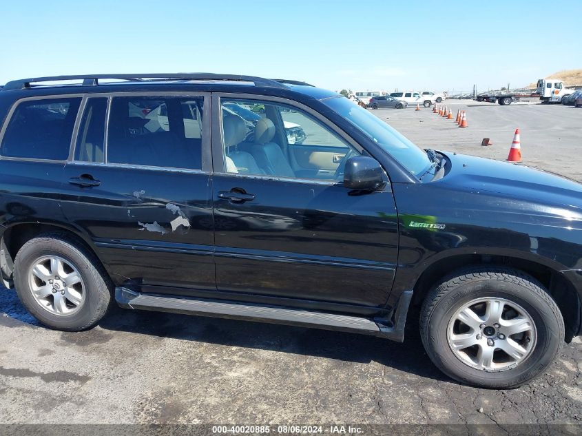2003 Toyota Highlander Limited V6 VIN: JTEHF21A130128865 Lot: 40020885
