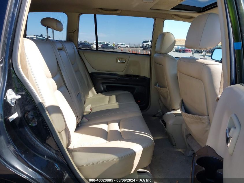 2003 Toyota Highlander Limited V6 VIN: JTEHF21A130128865 Lot: 40020885