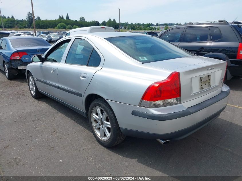 2002 Volvo S60 2.4T VIN: YV1RS58D522134056 Lot: 40020929