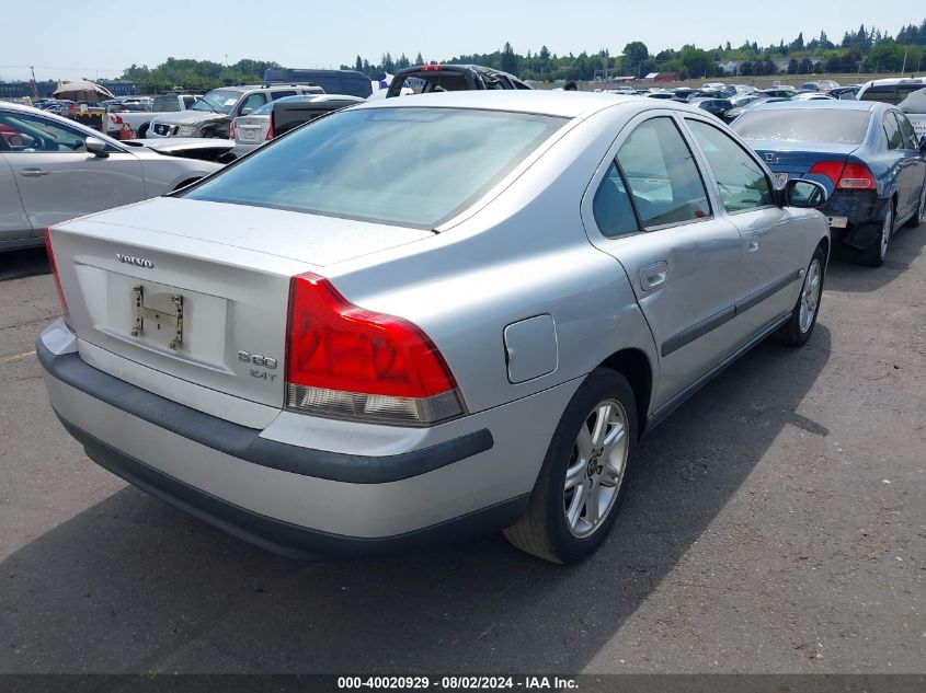 2002 Volvo S60 2.4T VIN: YV1RS58D522134056 Lot: 40020929