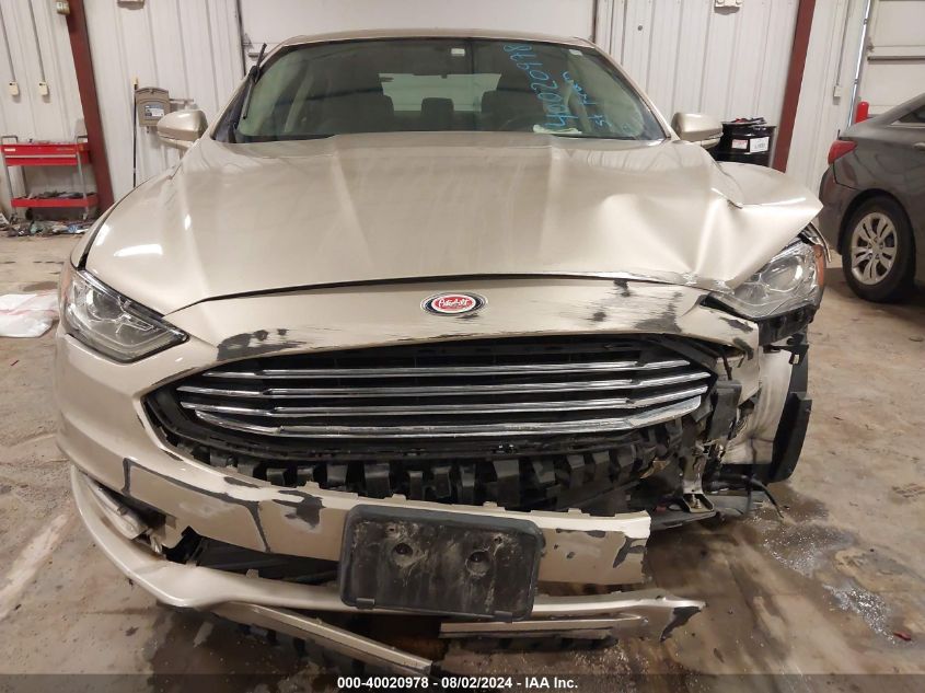 2017 Ford Fusion Se VIN: 3FA6P0H78HR342899 Lot: 40020978