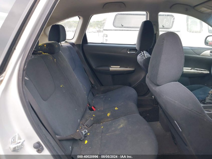 2008 Subaru Impreza 2.5I VIN: JF1GH61678G813681 Lot: 40020996