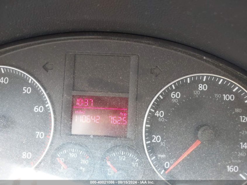 2009 Volkswagen Rabbit S VIN: WVWBB71KX9W065038 Lot: 40021086