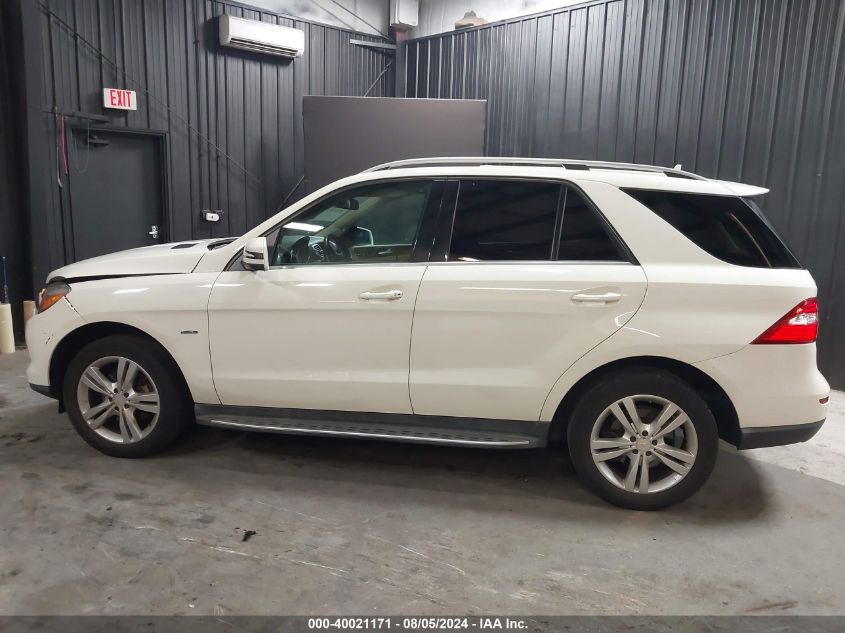 2012 Mercedes-Benz Ml 350 4Matic VIN: 4JGDA5HB7CA032746 Lot: 40021171